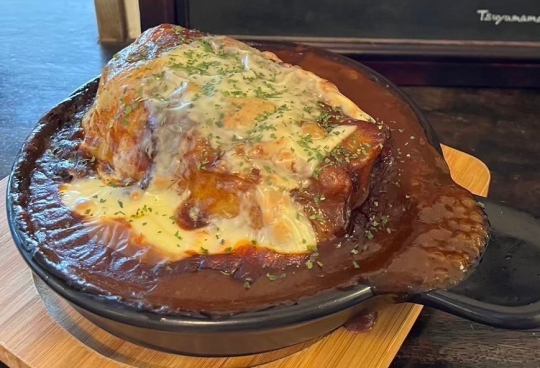 メディア紹介多数！のうえんカフェ ロールキャベツグラタンセット