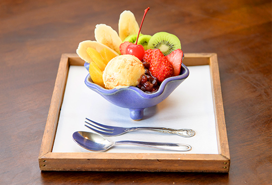 のうえんカフェ あんみつ